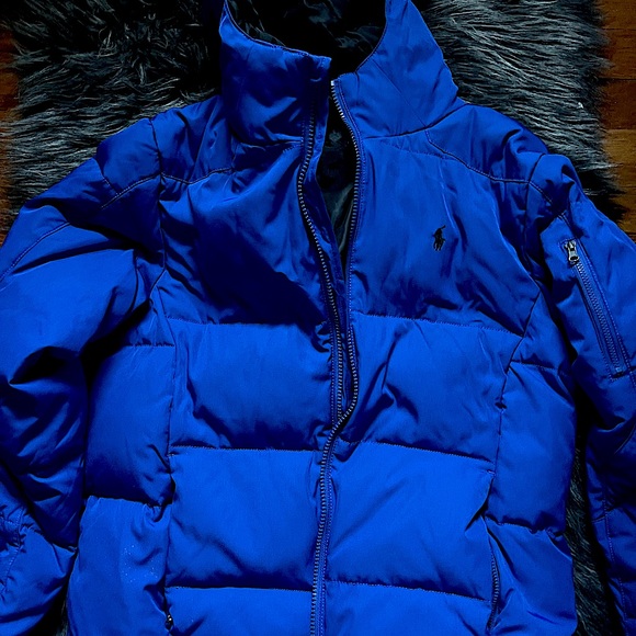 Preowned Boys Ralph Lauren Hooded Puffer Size Large - Picture 1 of 5